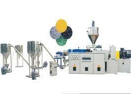Linea 75mm di pelletizzazione del PVC di 400 Kg/Hr a 250mm SJ75/33